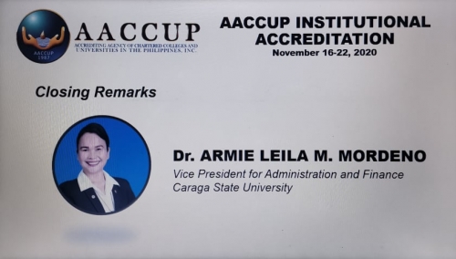CSU’s AACCUP Institutional Accreditation Remarkably Ends
