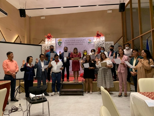 CSU Prexy Inducts CSUAAI Main Campus Officers 2022-2024