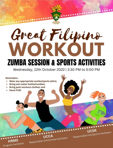 CSU-HRMS Leads CSC Great Filipino Workout