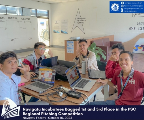 Navigatu's SnapScout and ClassMeet startup team won 1st and 3rd Place in the Philippine Startup Challenge - Regional Pitching Competition