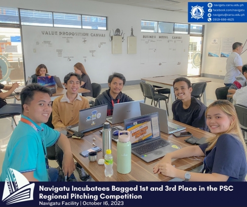 Navigatu's SnapScout and ClassMeet startup team won 1st and 3rd Place in the Philippine Startup Challenge - Regional Pitching Competition