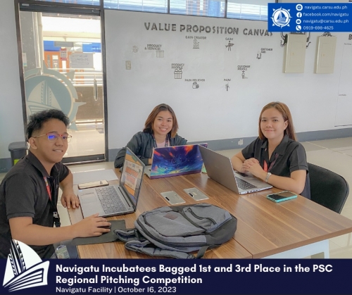 Navigatu's SnapScout and ClassMeet startup team won 1st and 3rd Place in the Philippine Startup Challenge - Regional Pitching Competition