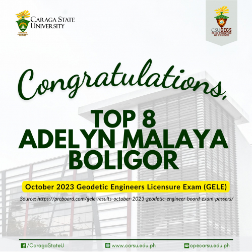 CSUans devour top spots in latest Geodetic Engineering licensure exam results