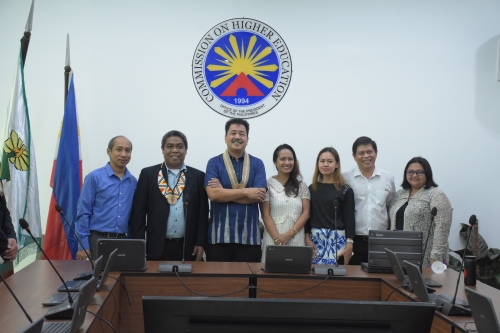 CHED Executives Grace CSU Boardroom's Blessing and Dedication