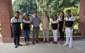 CSU Mathematics Department faculty members  with the speakers from Europe, Prof. Youcef Mammeri of Université de Picardie Jules Verne, Amiens, France, and Prof. Joaquim Correia of Universidade de Évora, Evora, Protugal.