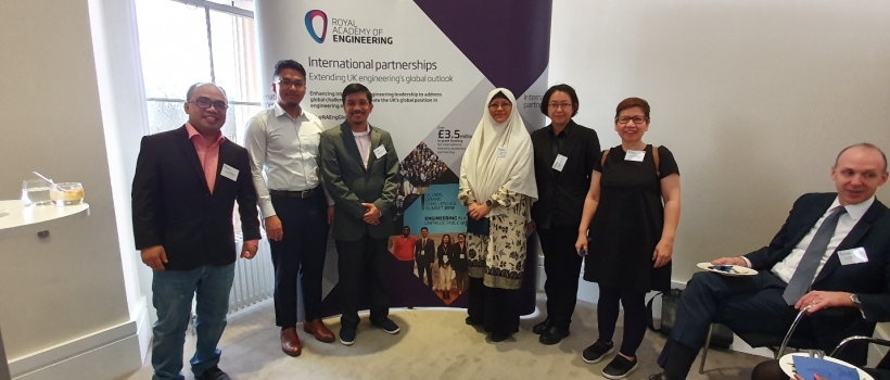 Participants from the Southeast Asian countries. From left to right: Engr. Jeffrey T. Dellosa, Electronics Engineering Professor from the Caraga State University, Philippines; Mohd Ridha Muhamad, Senior Lecturer at the University of Malaya in Malaysia; Dr. Sharizal Ahmad Sobri, Senior Lecturer at the Universiti Malaysia Kelantan (UMK) in Malaysia; Nina Diana Nawi, Senior Lecturer, Universiti Teknologi Malaysia (UTM) in Malaysia; Dr. Waressara Weerawat, Assistant Professor, Mahidol University in Thailand, an