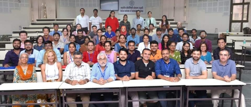 Participants from Laos, Iran, Indonesia, Myanmar, Philippines, and India with the speakers from Europe and India (first row).