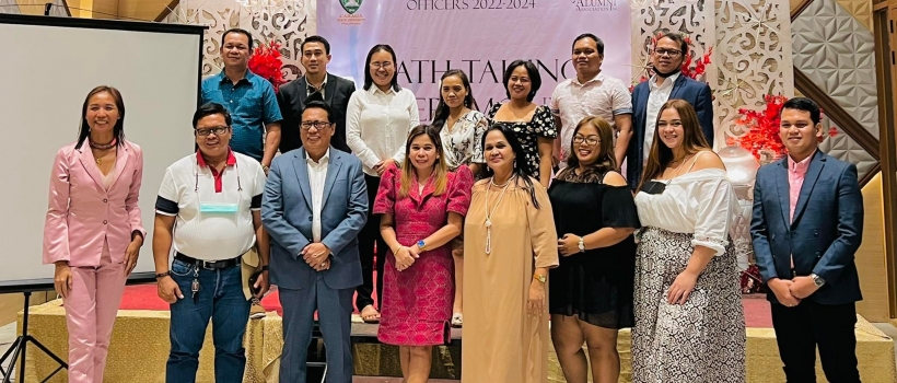 CSU Prexy Inducts CSUAAI Main Campus Officers 2022-2024