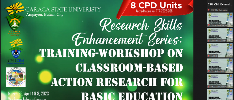 CEd draws participants for Classroom-Based Action Research (CBAR)  training-workshop   