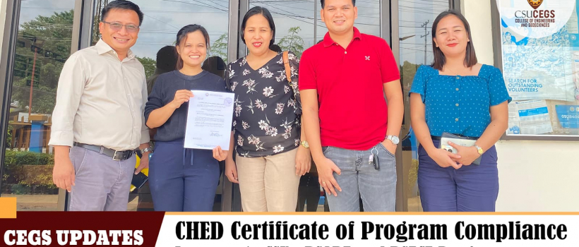 CHED grants Certificate of Program Compliance to BSABE and BSEcE programs