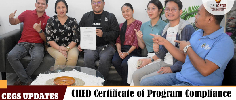 CHED grants Certificate of Program Compliance to BSABE and BSEcE programs