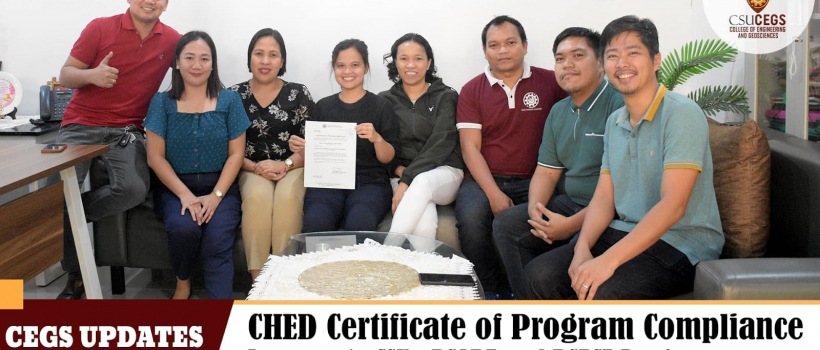 CHED grants Certificate of Program Compliance to BSABE and BSEcE programs