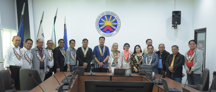CHED Executives Grace CSU Boardroom's Blessing and Dedication