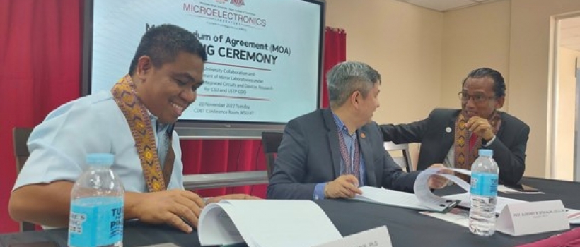 CSU President Daguil inks MOA with MSU-IIT for CIDR Project 