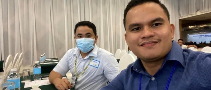 For. Victor Corbita and Dr. Crishelo Cabillo during the conference