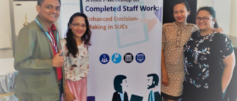 OPD Director & OUB Secretary attend Seminar-workshop  on Completed Staff Work: Enhanced Decision-Making in SUCs