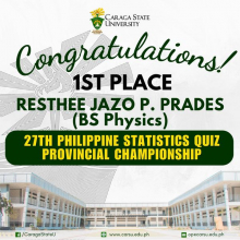 CSU wins 1st and 3rd places in PSA's Provincial Statistics Quiz