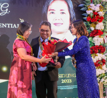 Prof. Alburo becomes the first recipient of LIKHA Presidential Award
