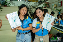 BSED Mathematics students receive books from Singaporean professor