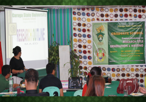 Graduate School Holds a Seminar Workshop in Research for MAEd and MSciEd Students
