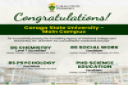 AACCUP, Inc. awards Level I and Candidate statuses to four programs